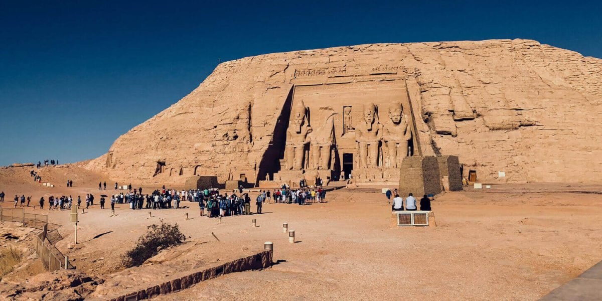 Une Photo Prise Lors Dune Visite Du Magnifique Temple Dabou Simbel